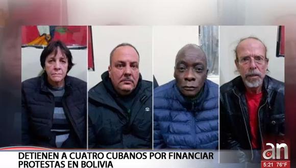 La Habana decidió retirar a sus funcionarios después de que la policía boliviana informara que integrantes de esa delegación fueron detenidos con dinero en una marcha en apoyo a Evo Morales. (Foto: Captura de video AmericaTeVeCanal41)
