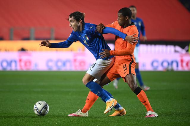 Italia y Holanda empataron 1-1 por la fecha 4 de Liga A de la UEFA Nations League. (Foto: AFP)