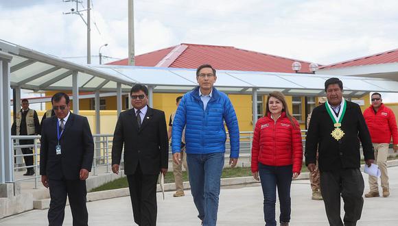 El presidente Martín Vizcarra declaró durante una inspección a un hospital en Macusani, Carabaya, Puno. (Foto: Difusión)