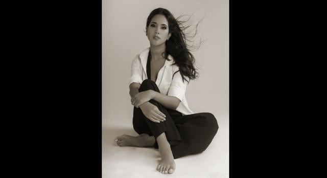 Melissa Paredes, protagonista de "Ojitos Hechiceros", luce sobria pero sensual en sesión de fotos. (Foto: Difusión / Angora Producciones)