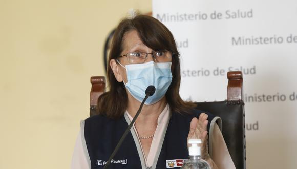 Ministra de Salud, Pilar Mazzetti, también se refirió a los casos de contagio de COVID-19. (Foto: César Bueno / GEC)