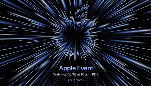 El nuevo Apple Event se llevará a cabo el próximo 18 de octubre. (Imagen: Apple)