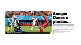 Perú vs. Dinamarca: lo que dijo la prensa internacional sobre la derrota en Rusia 2018