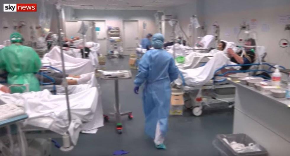 Italia registra más de 4.800 muertos por coronavirus. La región de Lombardía es la más golpeada. En la imagen, el hospital Papa Giovanni XXII, ubicado en Bérgamo. (Captura de video).