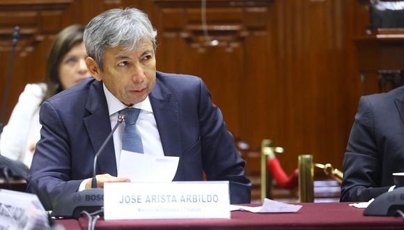 José Arista, ministro de Economía y Finanzas, es citado por Comisión de Fiscalización. (Foto: Congreso)