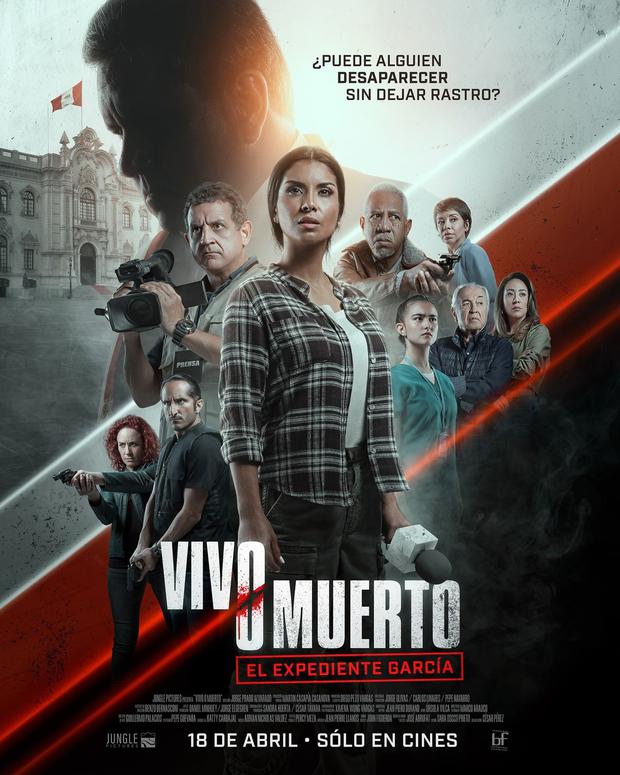 Afiche oficial de la película "Vivo o muerto", que narrará el fallecimiento del extinto expresidente Alan García | Foto: Instagram