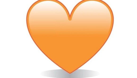 ¿Sabes realmente lo que significa el emoji del corazón naranja en WhatsApp? (Foto: Emojipedia)