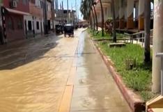 Tumbes: desborde de río llega hasta la Plaza de Armas | VIDEO