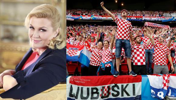 Presidenta de Croacia calificó de 'enemigos del país' a hinchas