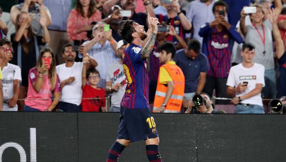 Lionel Messi anotó su segundo gol a los 90+2'