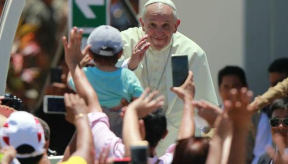"He deseado mucho este encuentro, quise empezar por aquí la visita a Perú", dijo el Papa en el coliseo antes de empezar sus discurso. (Foto: Lino Chipana)