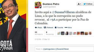 Susana Villarán fue invitada por el alcalde de Bogotá, quien también enfrenta una revocación