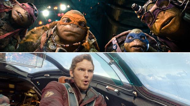 Los "Guardianes de la galaxia" superaron a las "Tortugas Ninja"