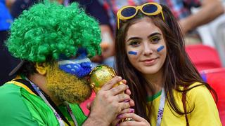 Brasil vs. Bélgica: mira la colorida fiesta de los hinchas en las tribunas