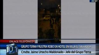 Villa El Salvador: grupo Terna frustó asalto en hotel