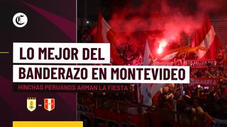Uruguay vs. Perú: emocionante ‘banderazo’ de los hinchas peruanos en Montevideo