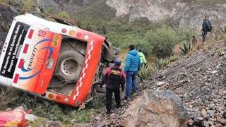 Áncash: al menos 15 heridos deja volcadura de bus en provincia de Huari