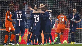 Zlatan Ibrahimovic marcó 'hat trick' en victoria del PSG