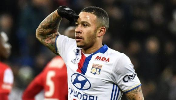 Memphis Depay no descarta dejar Lyon a fin de año (Foto: AFP)