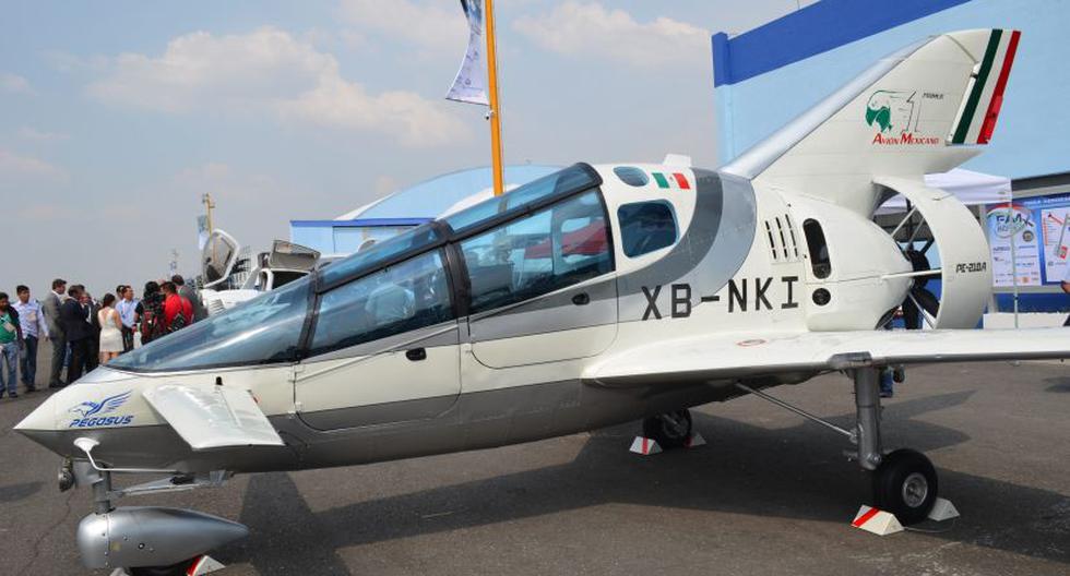Prototipo de avión presentado por Oaxaca Aerospace. (Foto: EFE)
