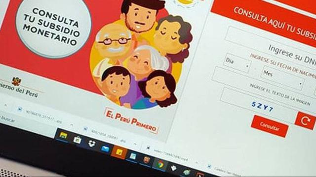 El bono “Yo me quedo en casa” fue el primer subsidio que el Gobierno entregó a los peruanos. Esta ayuda estuvo dirigido a unos 2.5 millones de familias en situación de pobreza, pobreza extrema o en riesgo de caer en ella.