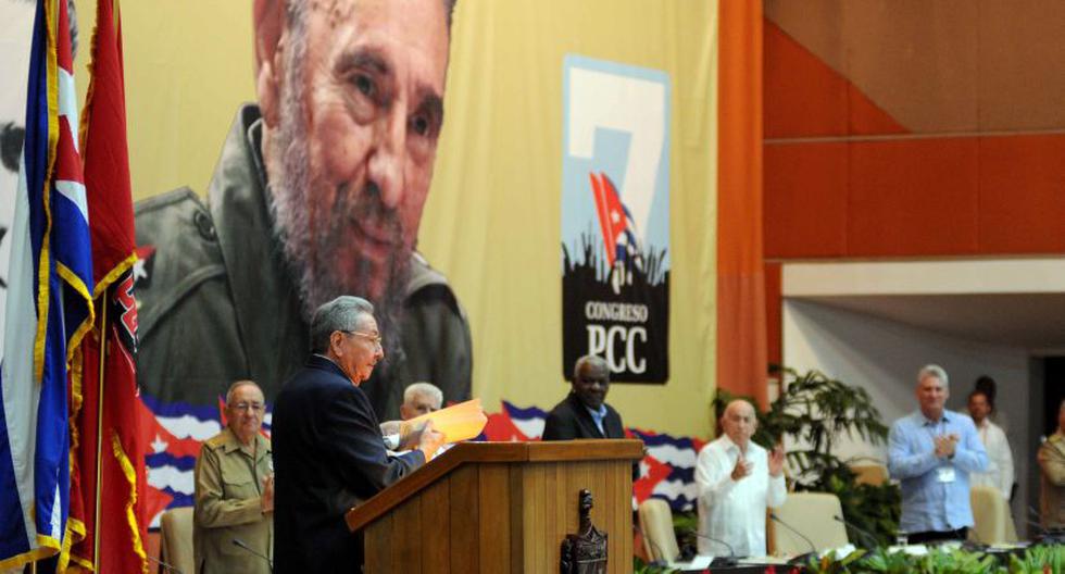 El presidente de Cuba, Raúl Castro, en el VII Congreso del Partido Comunista de Cuba (Foto: EFE)