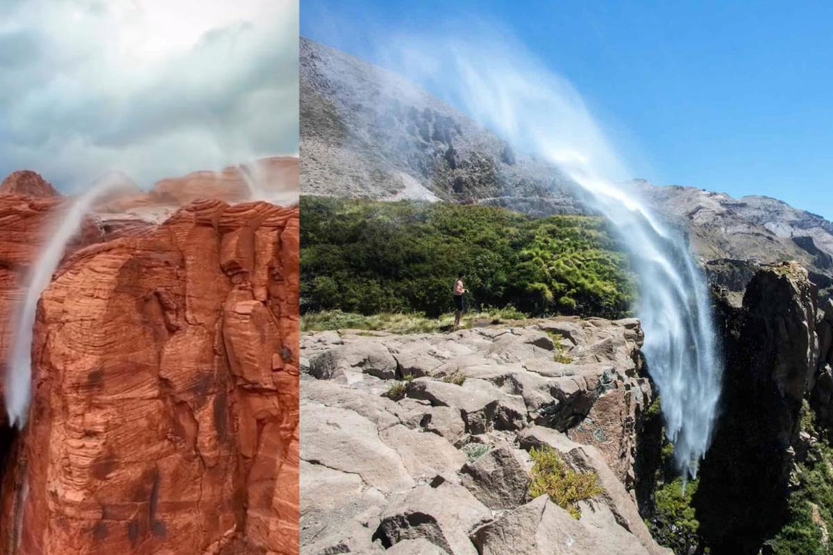 Increíble! Conoce la alucinante cascada invertida ubicada en Utah
