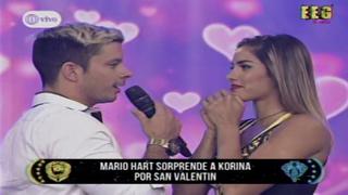 Esto es guerra: Mario Hart sorprende a Korina por San Valentín