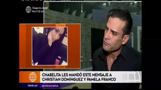 En boca de todos: Isabel Acevedo envía mensaje a Christian Domínguez y Pamela Franco