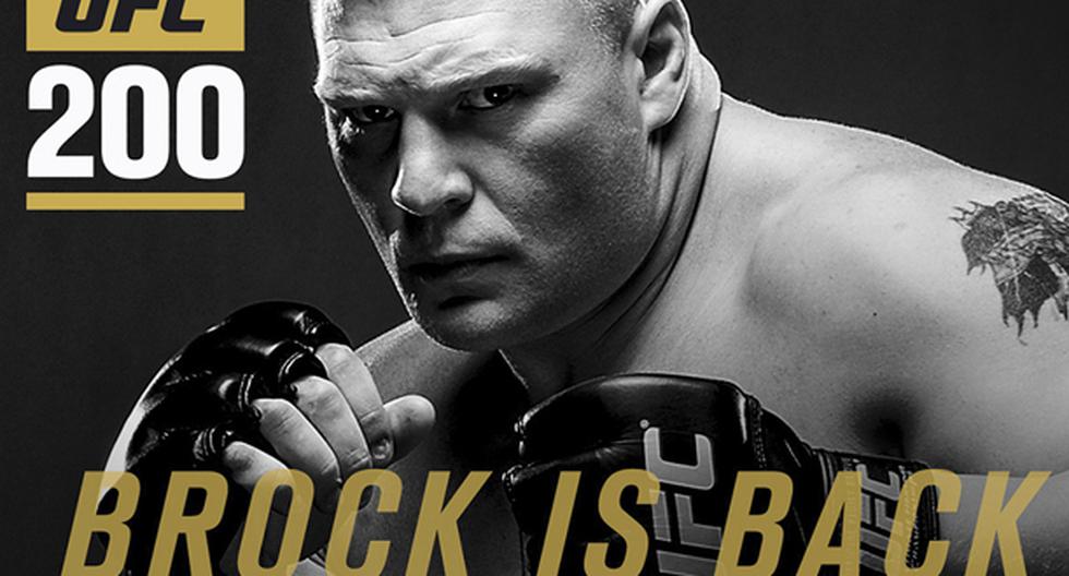 UFC 200 tiene una sorpresa para todos los fans y es que Brock Lesnar enfrentará a Mark Hunt en el máximo evento de artes marciales mixtas en el año 2016. (Foto: UFC)