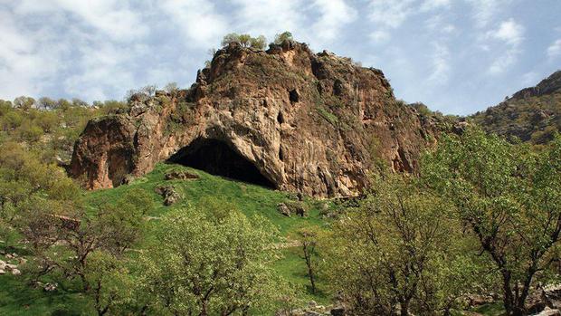 The remains of at least 10 Neanderthal men, women and children have been found in the Shanidar Cave.
