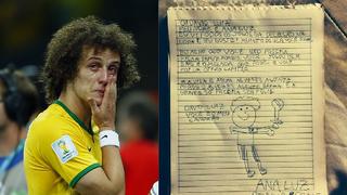 Niña le escribió conmovedora carta al brasileño David Luiz