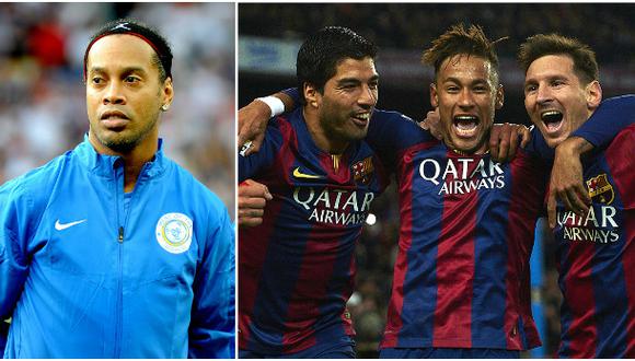 Ronaldinho sobre la 'MSN': "Prefiero el mío con Eto’o y Messi"