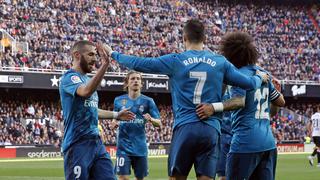 Real Madrid goleó 4-1 al Valencia con doblete de Cristiano