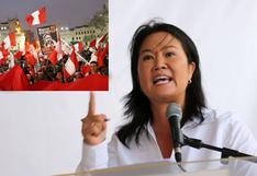 Keiko Fujimori: ¿qué dijo sobre la marcha en su contra?