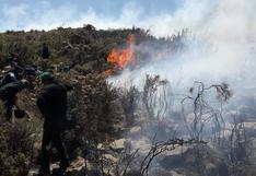 Ausencia de lluvias en la sierra favorecen la propagación de incendios forestales