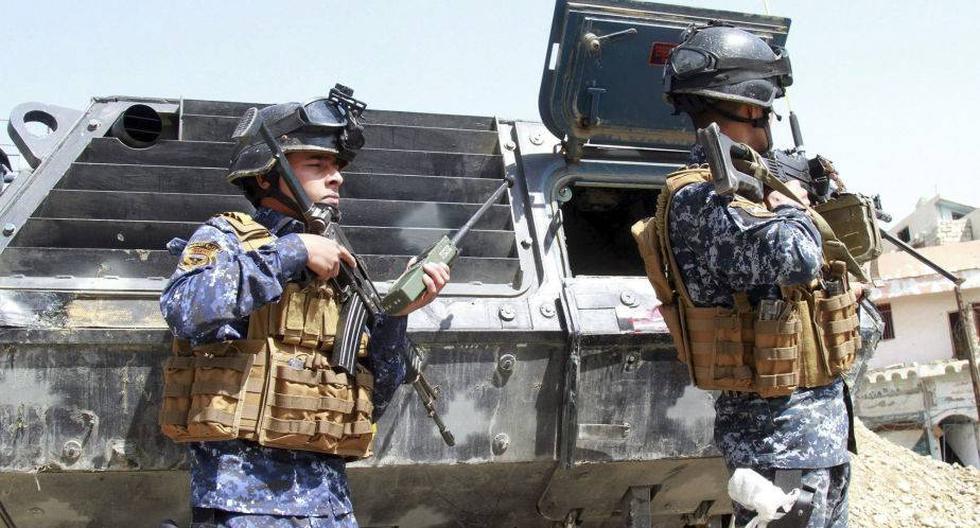 Polic&iacute;as iraqu&iacute;es en una operaci&oacute;n contra ISIS por Mosul. (Foto: EFE)