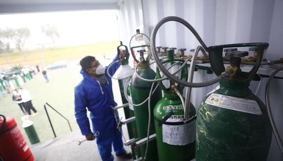 La planta de oxígeno móvil de la Ampe brinda este recurso de forma gratuita. (Foto: Britanie Arroyo/GEC)