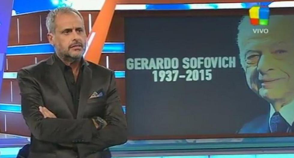 Jorge Rial está triste por la muerte de Gerardo Sofovich (Twitter)