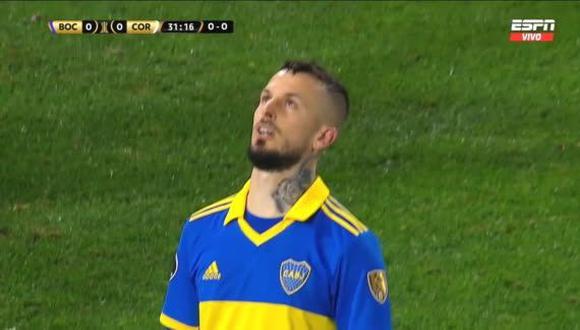 Darío Benedetto falló penal en el Boca Juniors vs. Corinthians. (Captura: ESPN)