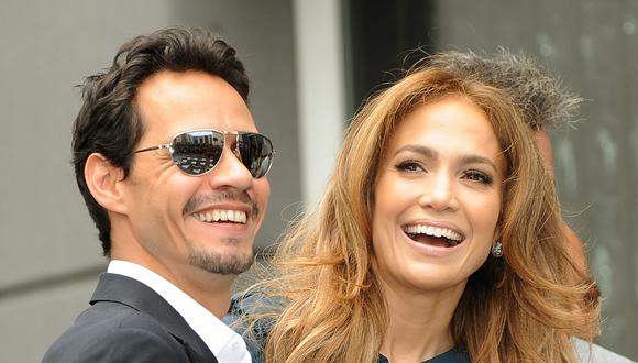 Marc Anthony habla sobre la pasión por el canto de su hija con Jennifer Lopez (Foto: AFP)