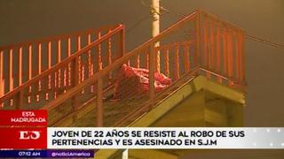 Joven se resiste a robo y es asesinado en SJM