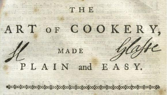 Hannah Glasse publicó el libro "The Art of Cookery, Made Plain and Easy" (“El arte de la cocina, hecho simple y fácil”). (Foto: Captura de pantalla)