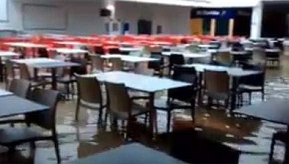 Piura: Open Plaza resultó inundado y no atenderá