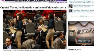 Legisladora con diminuta minifalda causa polémica en parlamento mexicano