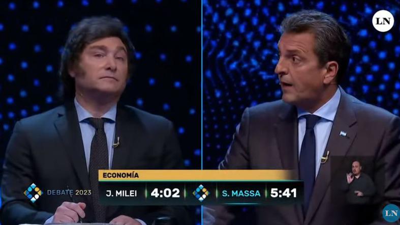 Debate presidencial 2023: Milei y Massa chocan con más ataques que propuestas a una semana de la segunda vuelta