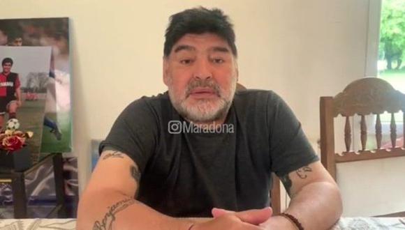 Diego Maradona salió con todo a contestarle a Gianinna: "No me estoy muriendo". (Foto: Instagram)