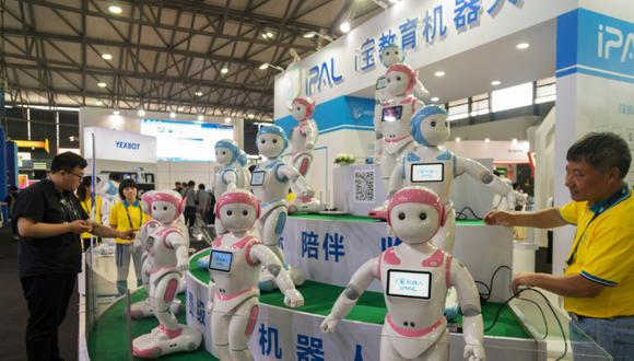 "Ipal", el robot creado para dar clases a los niños en China. (Foto: AFP)