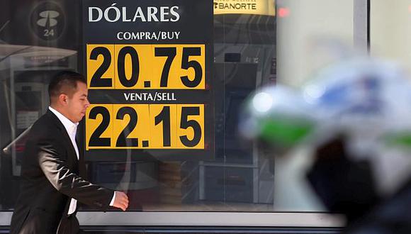 El peso mexicano ganaba terreno frente al dólar este miércoles. (Foto: EFE)
