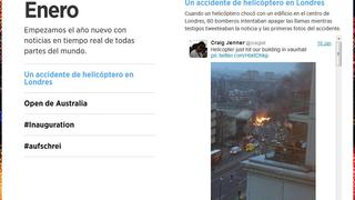 FOTOS: así se contaron en Twitter las noticias más importantes del 2013